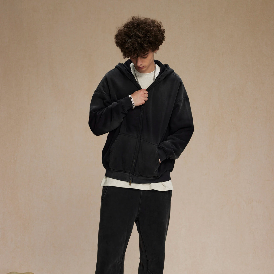 Faded Aura Zip Hoodie