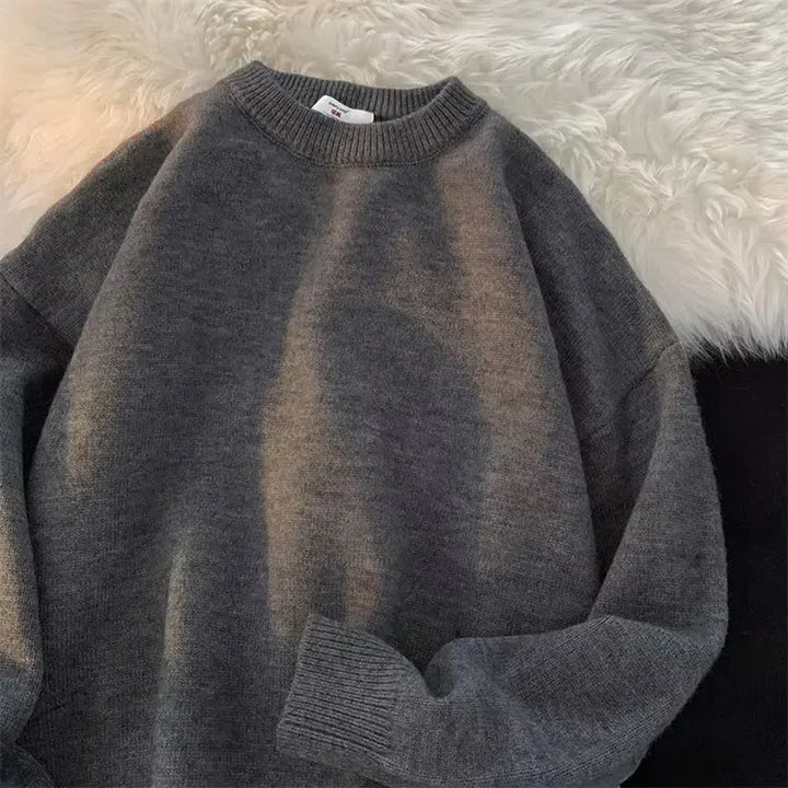 Round Neck Knitted Sweater
