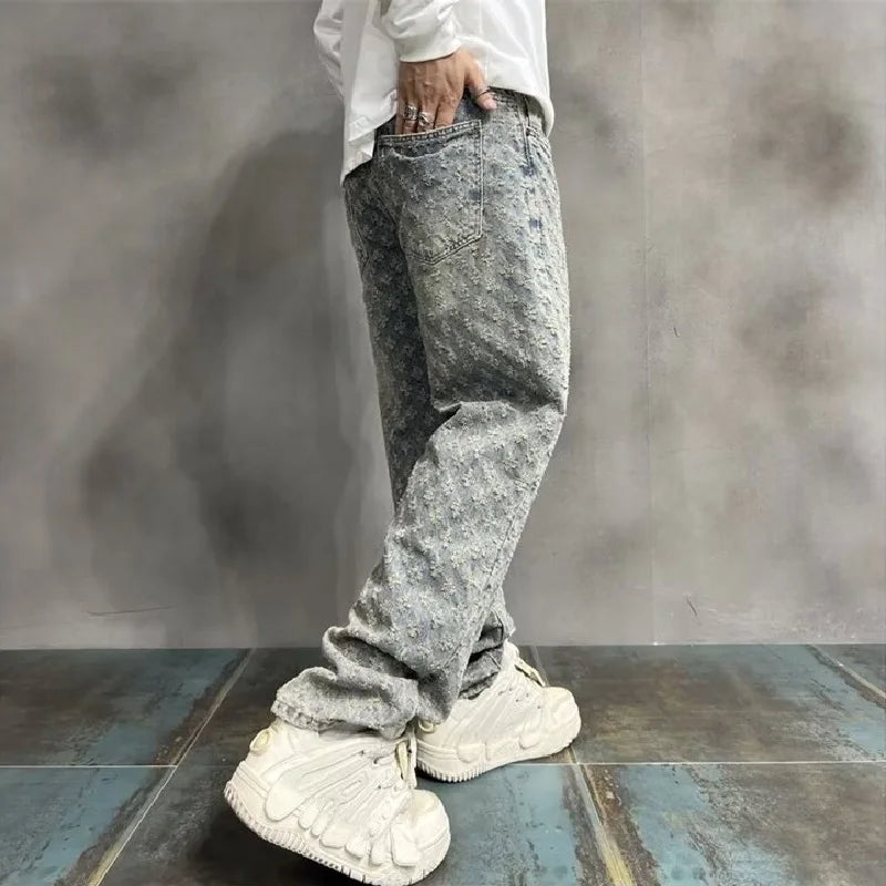 Jacquard Fade Denim Jeans