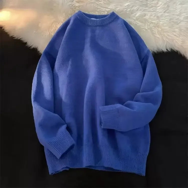 Round Neck Knitted Sweater