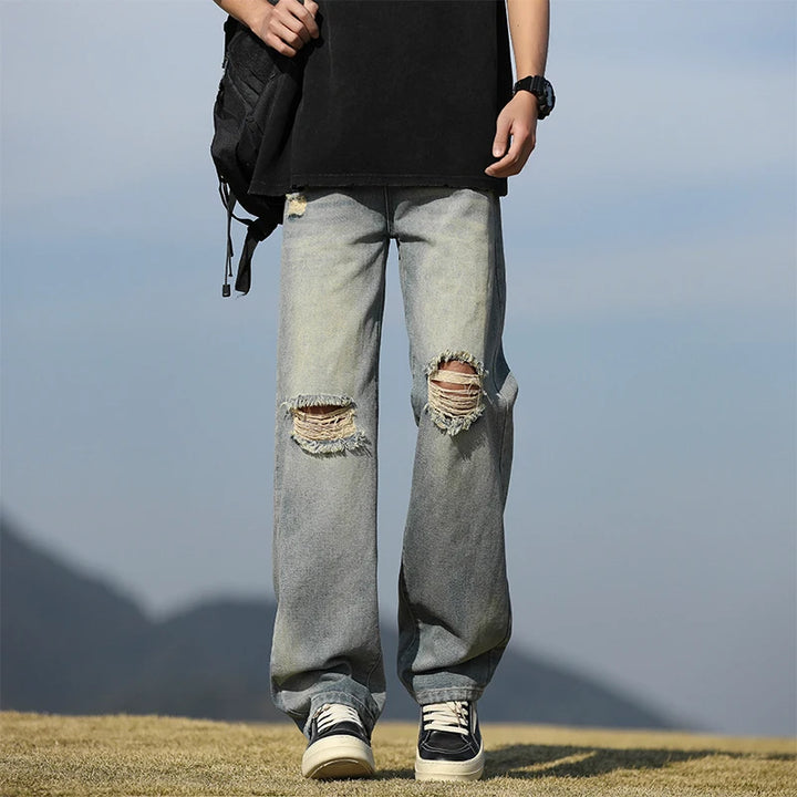 Grunge Core Ripped Jeans