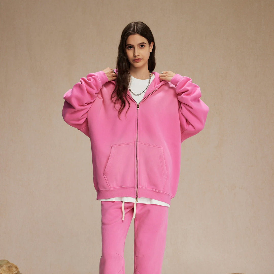 Faded Aura Zip Hoodie