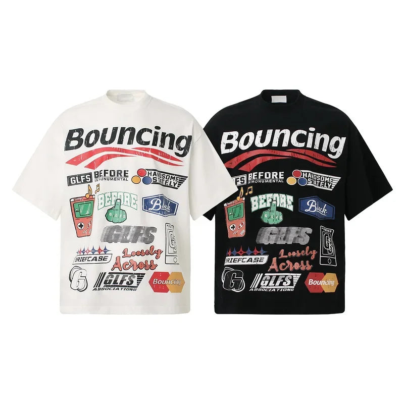 Bouncing Graphic Letter Shirt