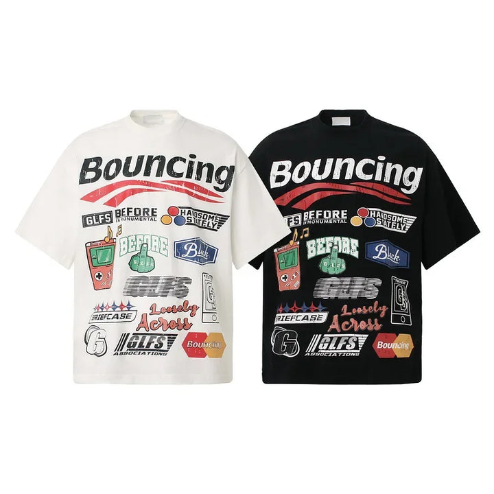 Bouncing Graphic Letter Shirt