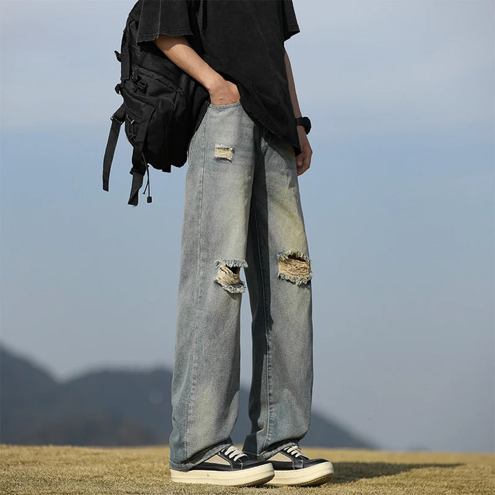 Grunge Core Ripped Jeans