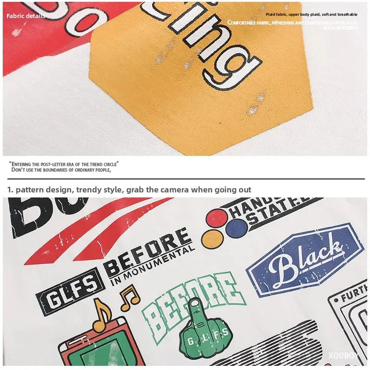 Bouncing Graphic Letter Shirt