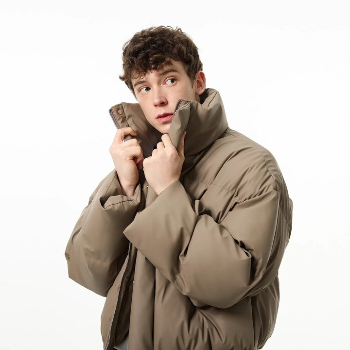 Stand Collar Puffer Jacket