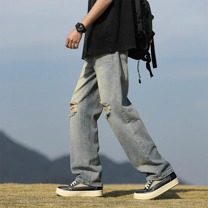 Grunge Core Ripped Jeans