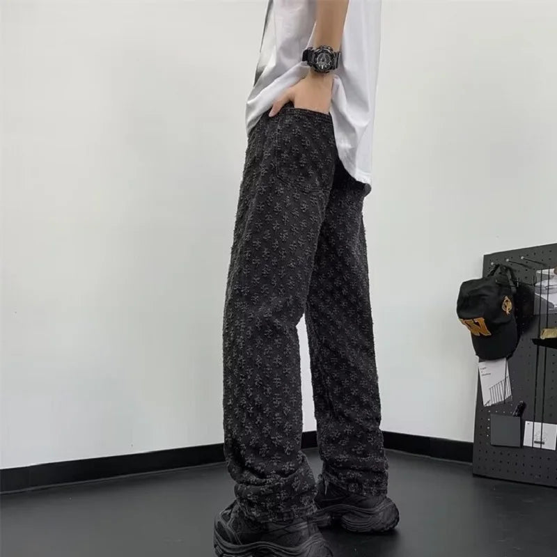 Jacquard Fade Denim Jeans