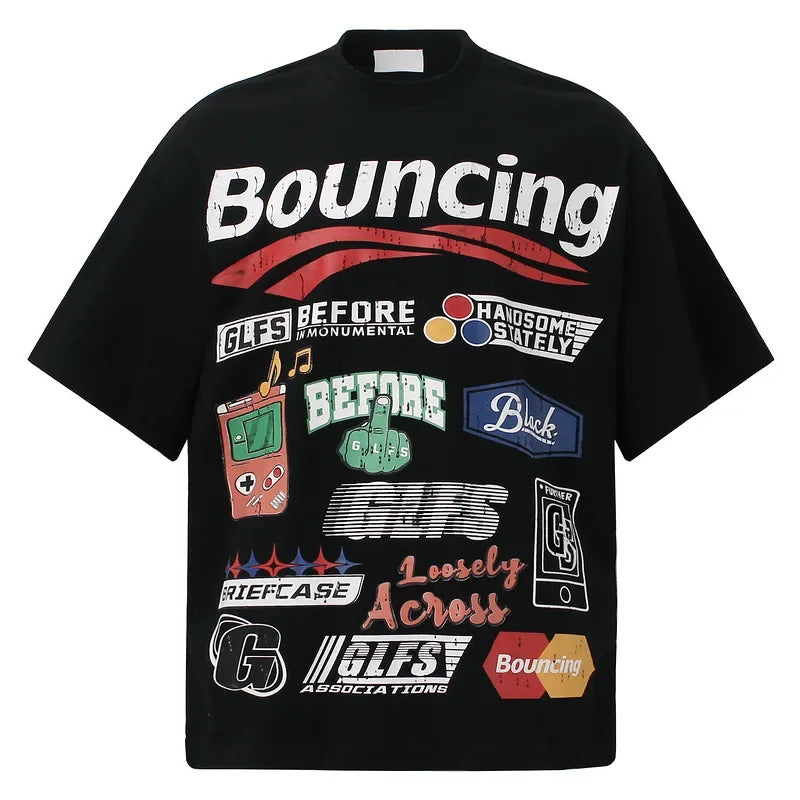 Bouncing Graphic Letter Shirt