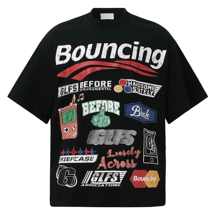 Bouncing Graphic Letter Shirt