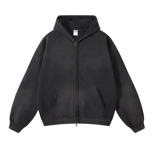 Faded Aura Zip Hoodie