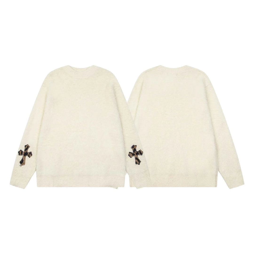 Cross Patch Knitted Sweater