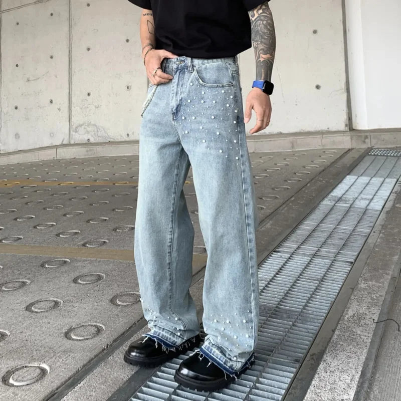 Paint Mist Denim Trousers