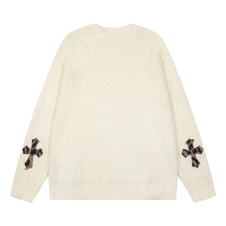 Cross Patch Knitted Sweater