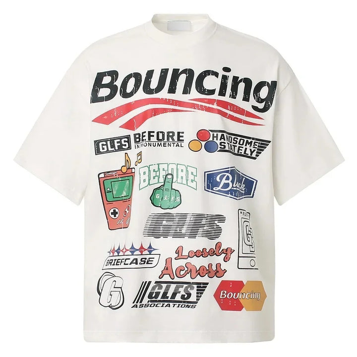 Bouncing Graphic Letter Shirt