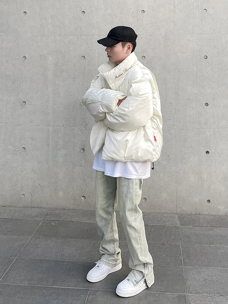 Straight Cut Denim Pants