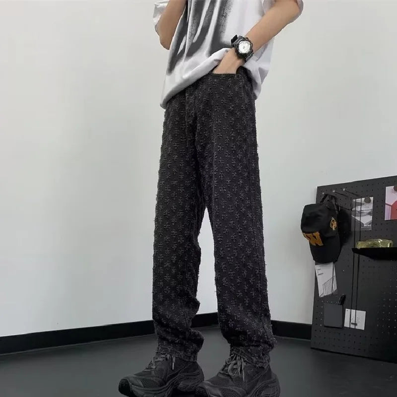 Jacquard Fade Denim Jeans