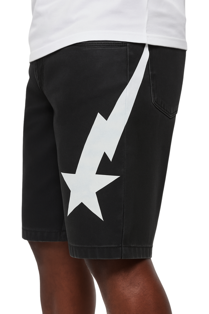 Star Denim Shorts