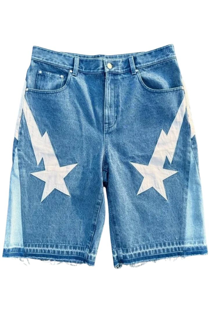 Star Denim Shorts