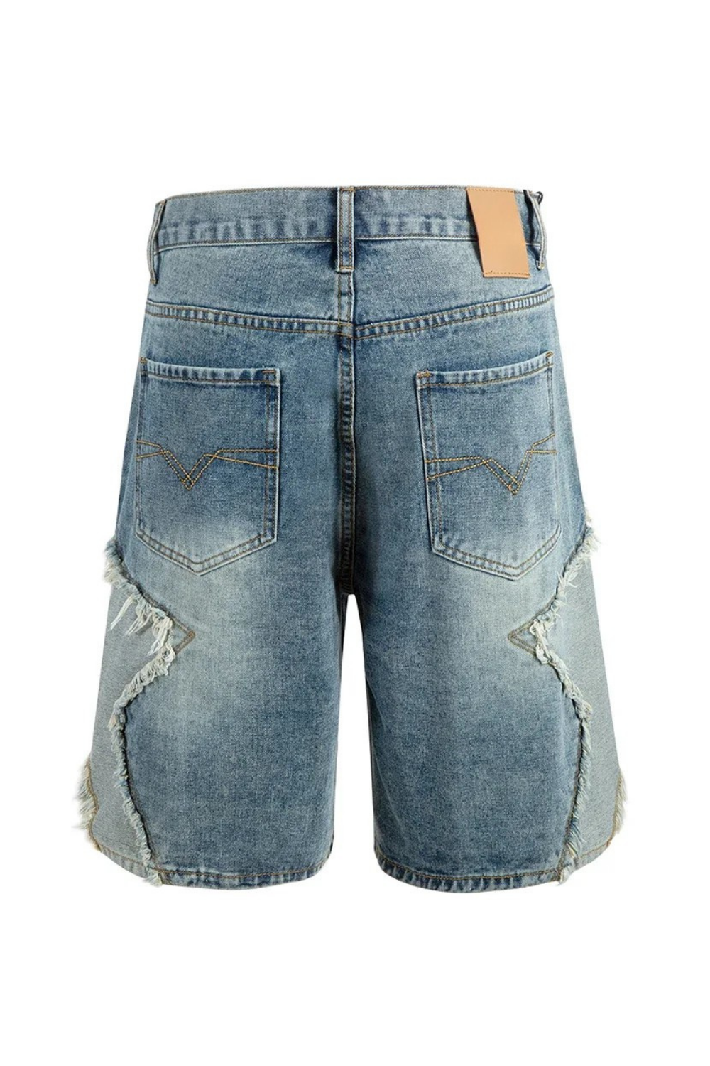 Star Patch Denim Shorts