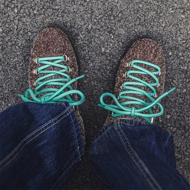 Fuzzy Lace-Up Derby Shoes