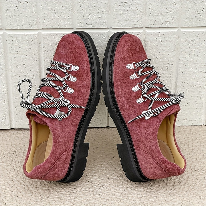 Suede Lace-Up Derby Shoes