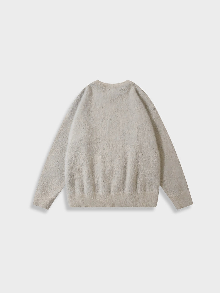 Barbed Wire Graphic Knit Sweater