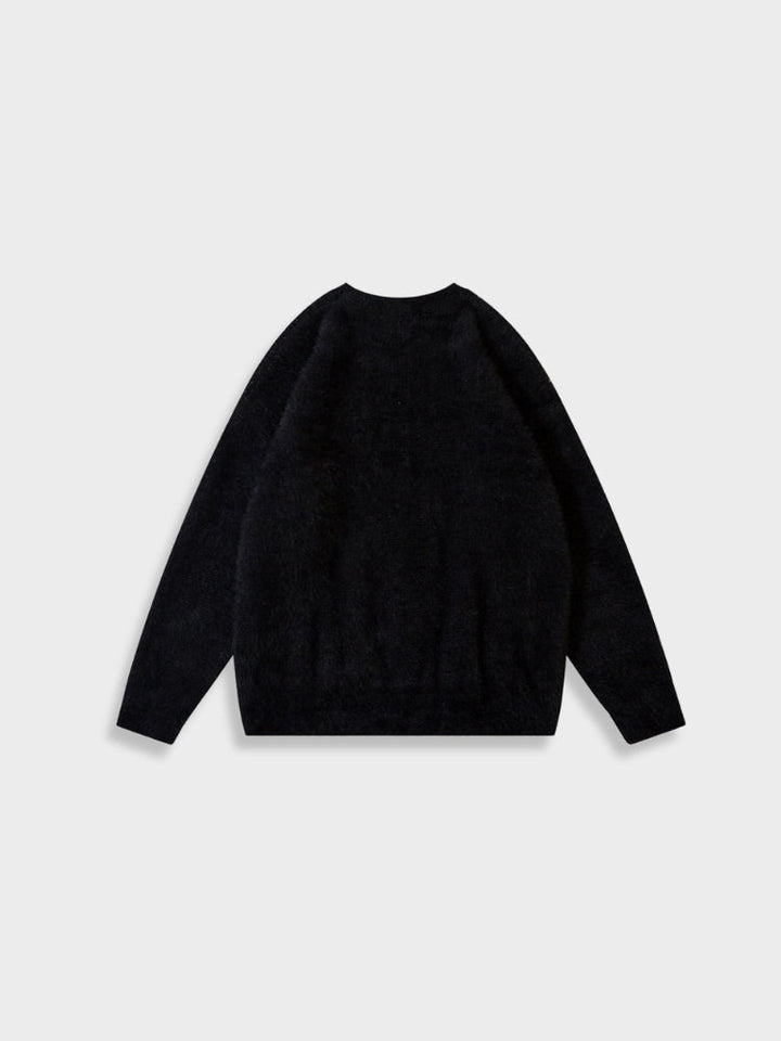 Barbed Wire Graphic Knit Sweater