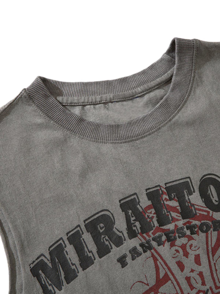 Miraitowa Distressed Graphic Tank