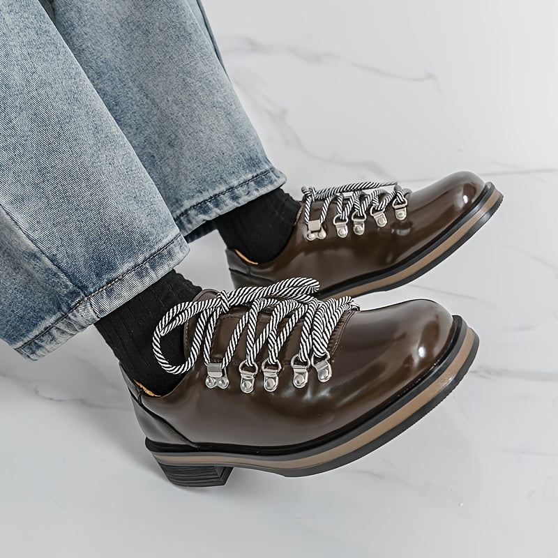 Polished Derby Lace-Up Shoes