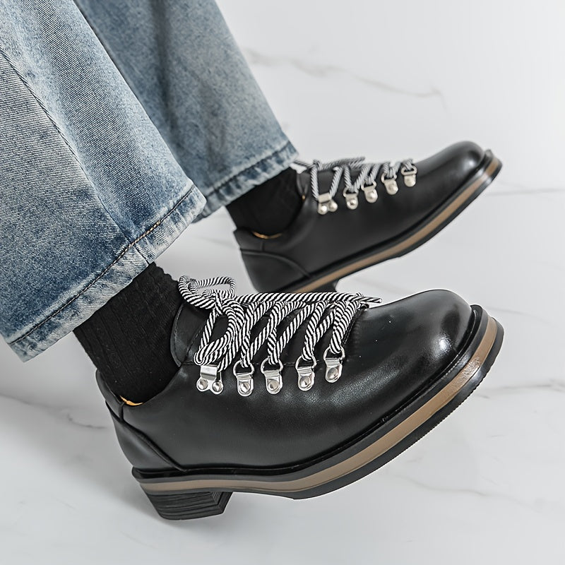 Polished Derby Lace-Up Shoes