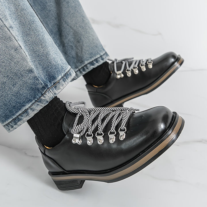 Polished Derby Lace-Up Shoes
