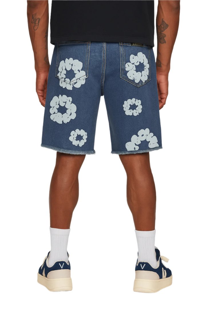 Floral Denim Shorts