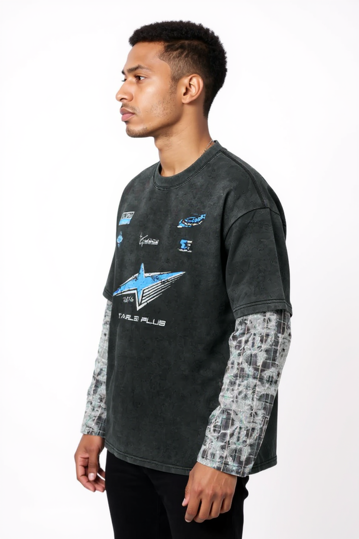 Taele Plus Layered Long Sleeve