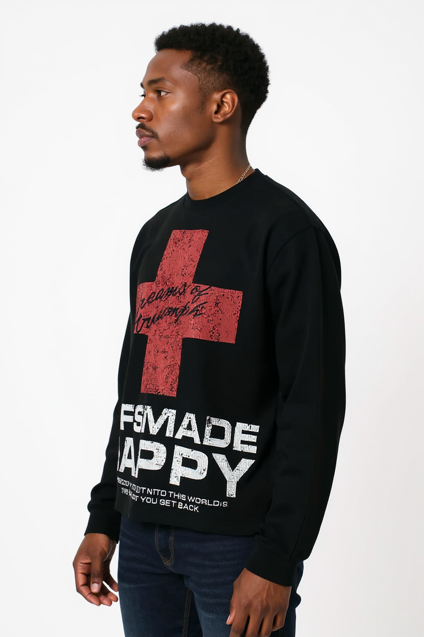 Glfsmade Happy Cross Long Sleeve