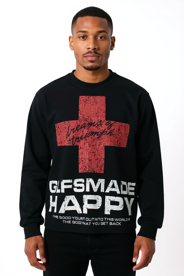 Glfsmade Happy Cross Long Sleeve
