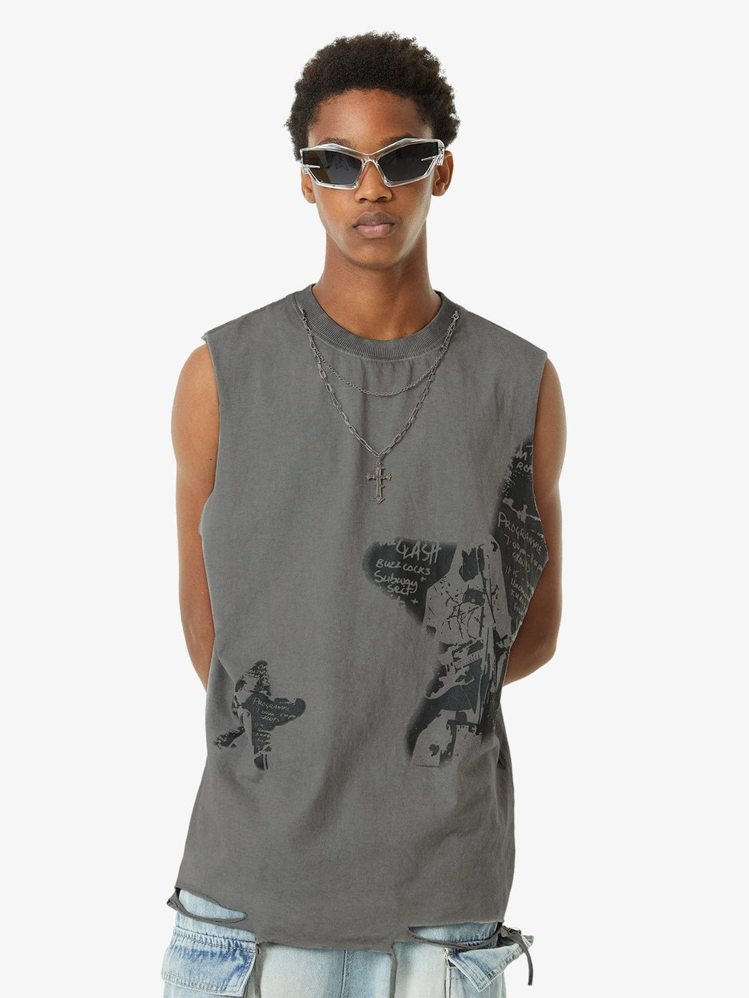 The Clash Graphic Sleeveless Top