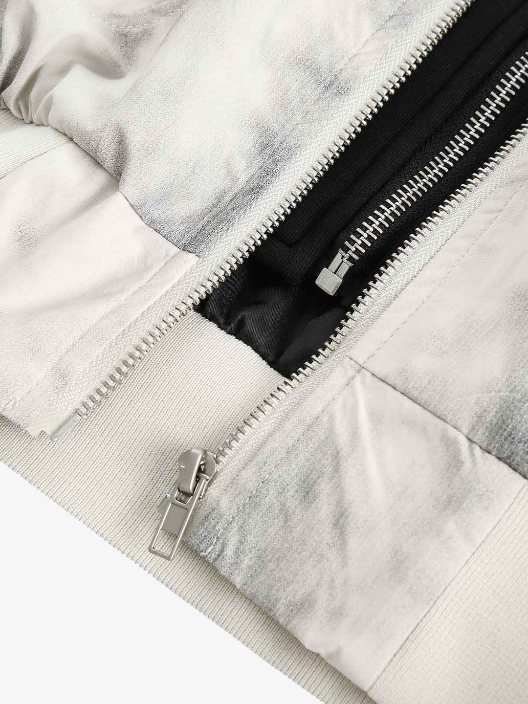 Gradient Hooded Bomber Jacket
