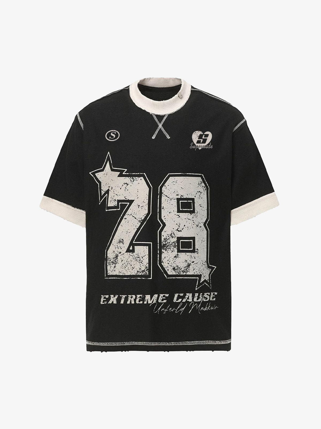 Distressed No. 28 Jersey T-Shirt