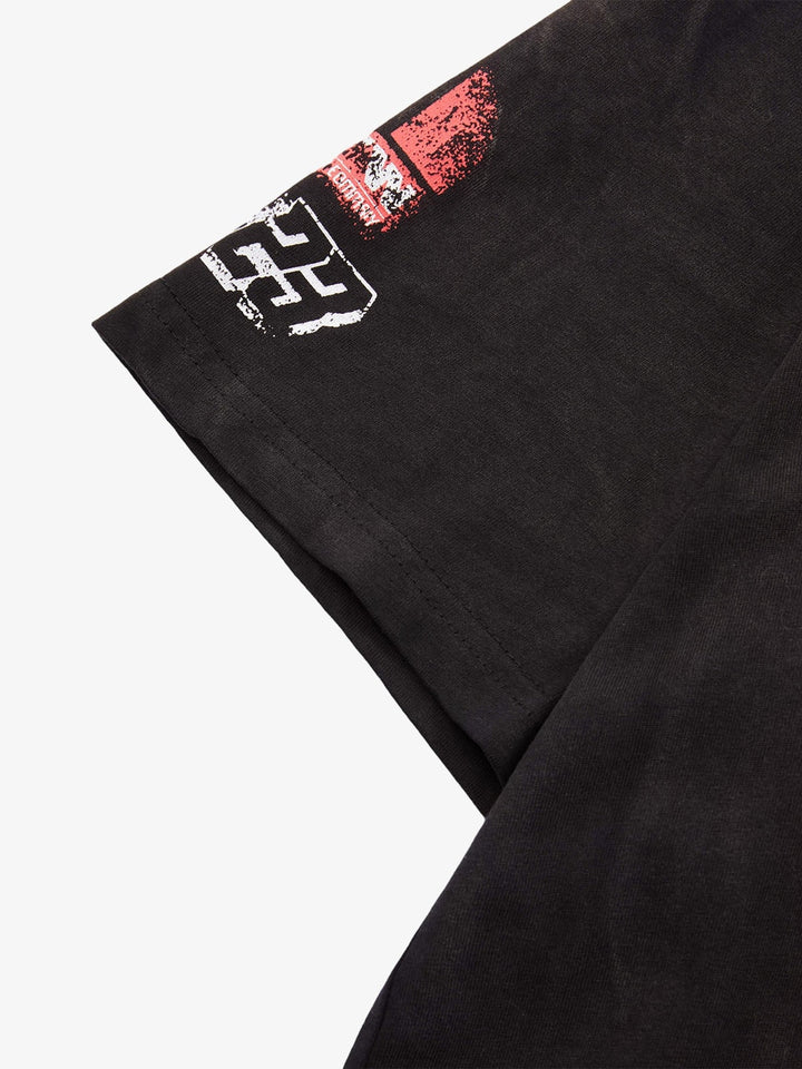 Racing Afterimage Letter Shirt
