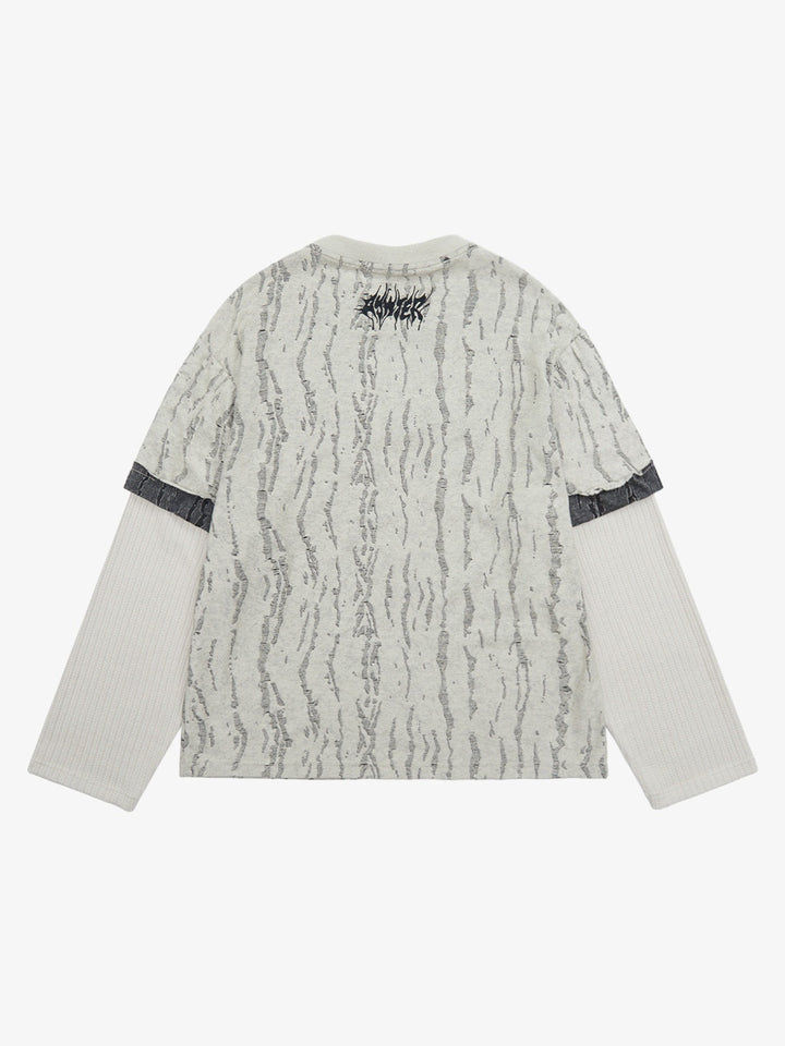 Distressed Layered Long Sleeve