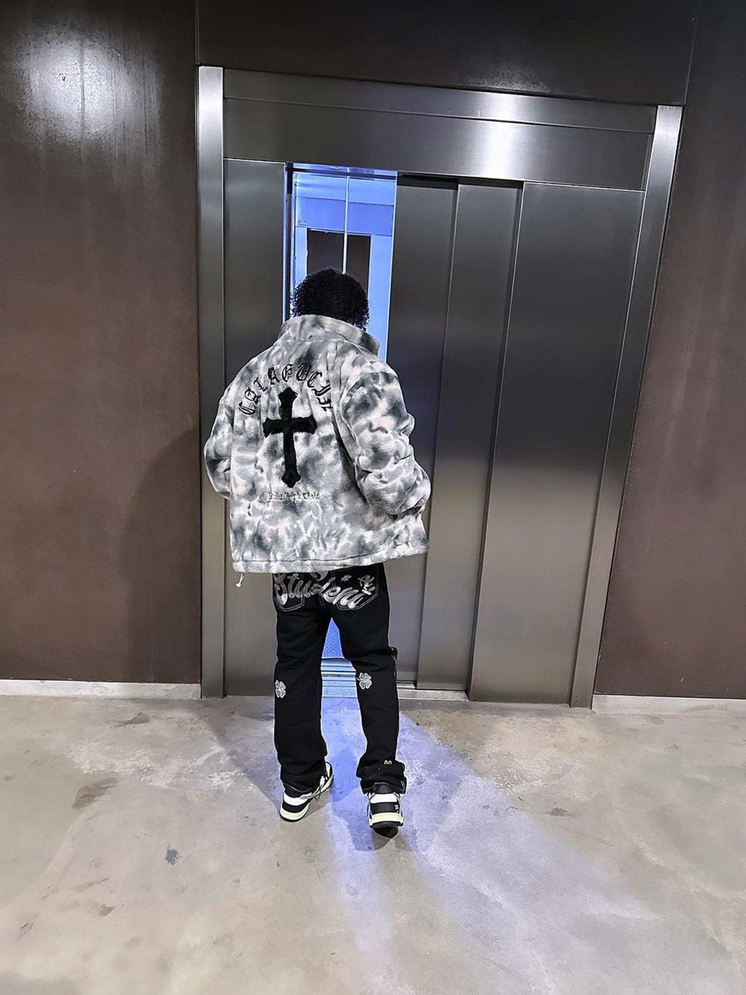 Lambswool Tie-Dye Urban Jacket