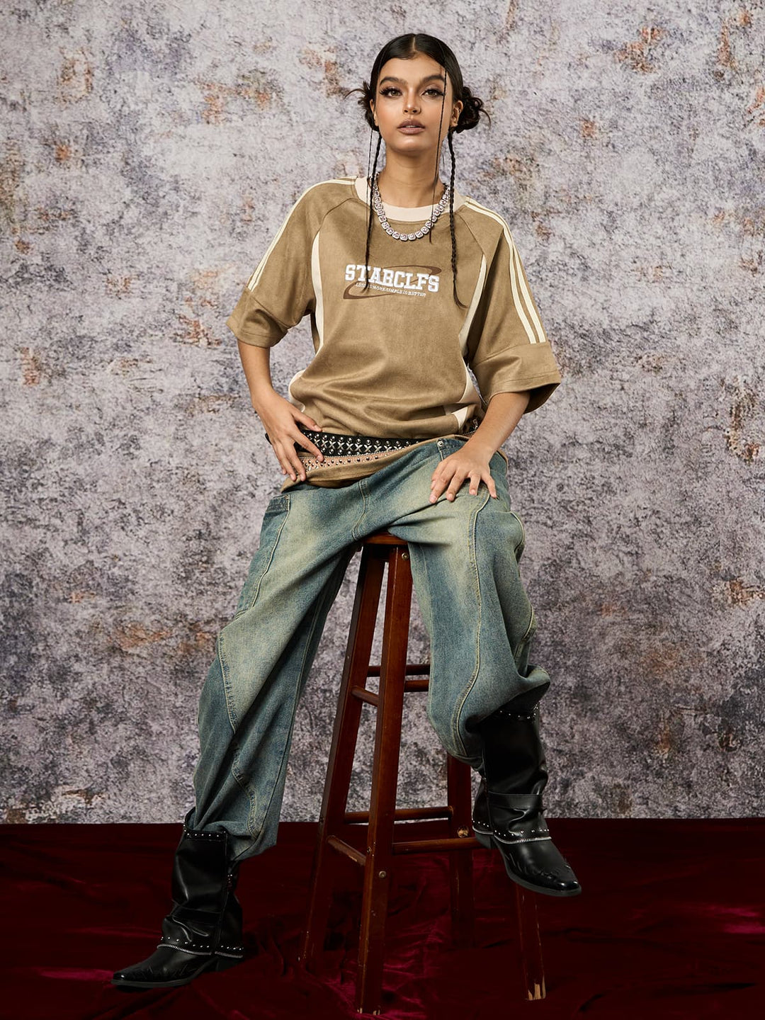StarCLFS Contrast Letter Shirt