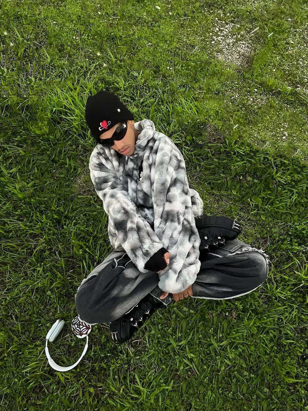Lambswool Tie-Dye Urban Jacket