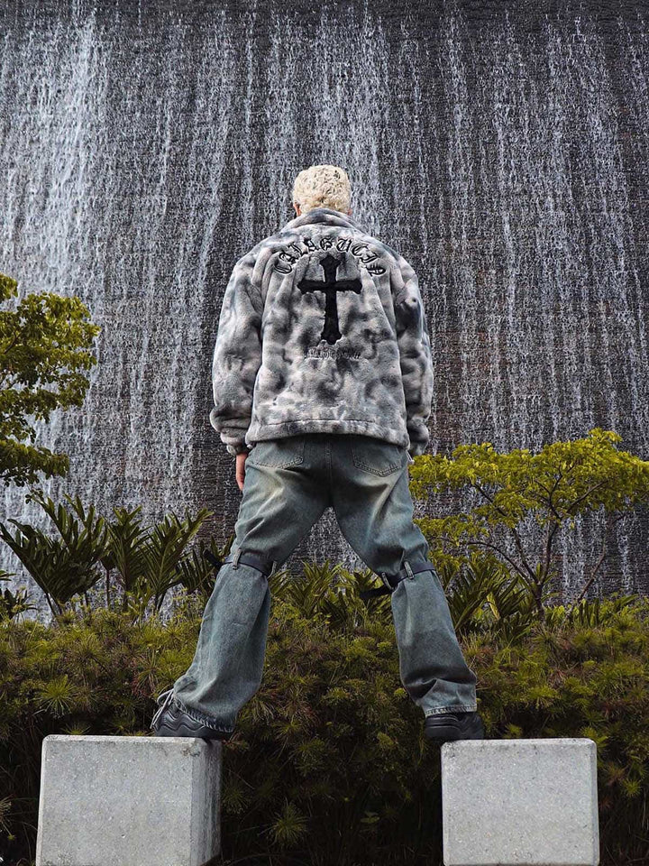 Lambswool Tie-Dye Urban Jacket