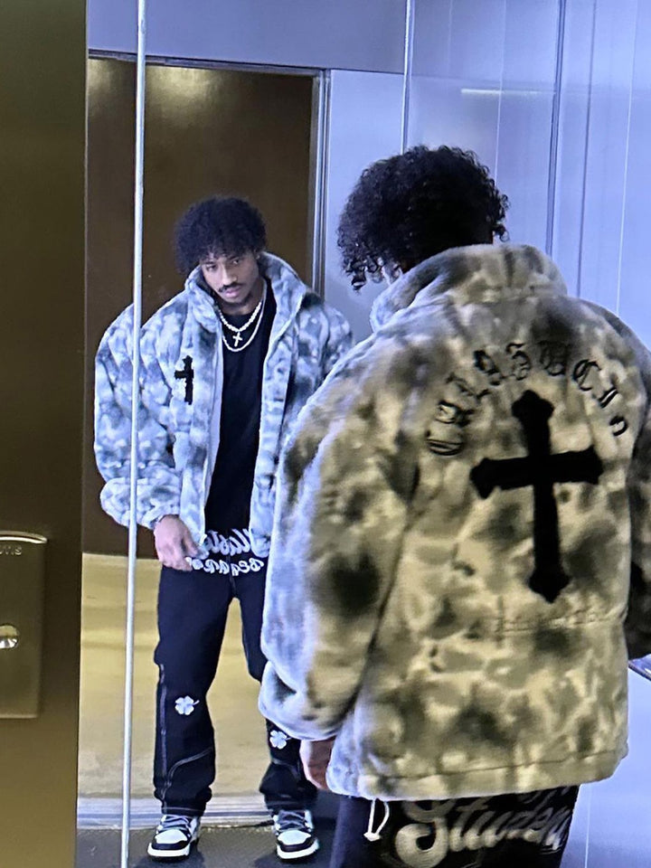 Lambswool Tie-Dye Urban Jacket