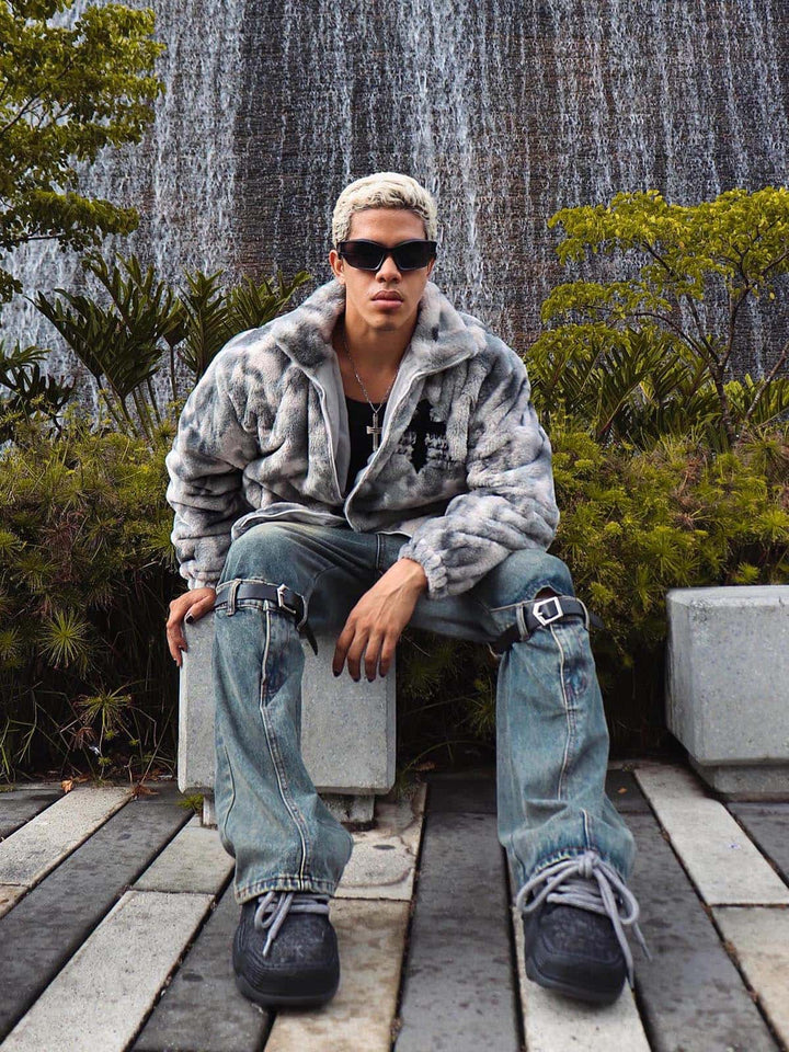 Lambswool Tie-Dye Urban Jacket