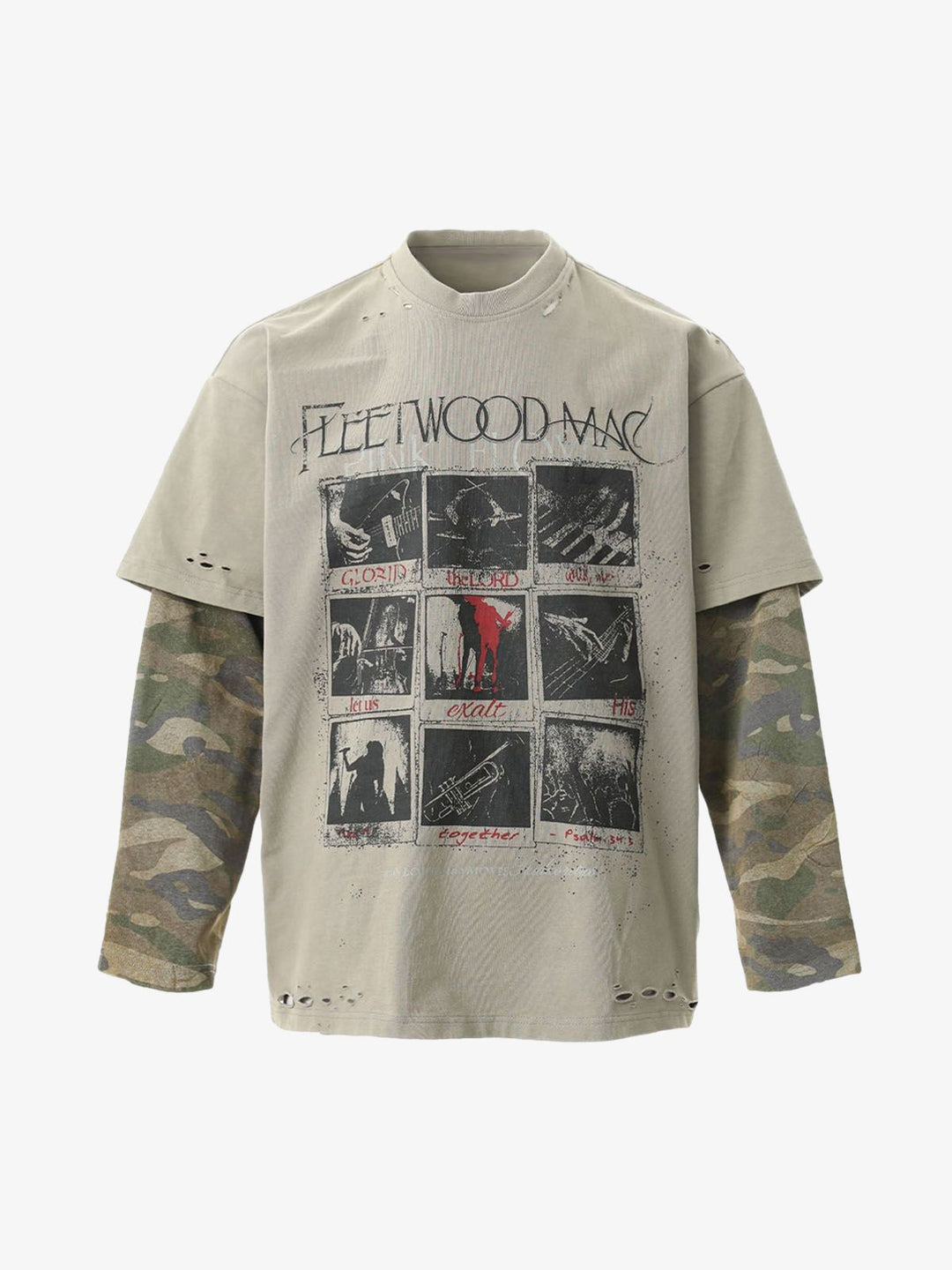 Fleetwood Mac Camo Layered Long Sleeve
