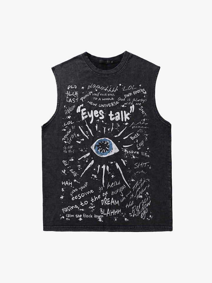 Eyes Talk Graphic Top